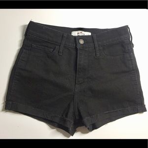 Hollister black jean short